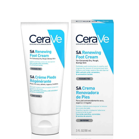 CeraVe SA Renewing Foot Cream 88ml ,CeraVe ,ครีมทาเท้า CeraVe  , ครีมทาเท้าเซราวี